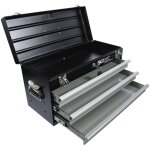 Caisse � outils m�tallique, vide 3 tiroirs