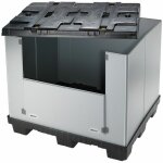 Kke ? caisse - palette plastique pliante 1150x750x720mm ? poly�thyl�ne et polypropyl�ne ? charge 500kg ...