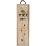 Caisse  vin en bois vide personnalise  emballage bouteille de vin pour anniversaire