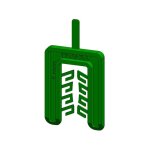 Cale fourchette 55x40 epaisseur 5 vert - 20 pi�ces