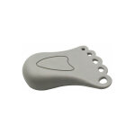 Cale - porte décoratif mignon petit coin de butée de pied en caoutchouc, (paquet de 2) - gris Cale - porte décoratif mignon petit coin de butée de pied en caoutchouc, (paquet de 2) - gris