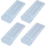 Cale porte sol caoutchouc, 4 pi�ces antid�rapante bloc arr�ts de portes durables butee de portail bloque ...