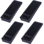 Cale porte sol caoutchouc, 4 pi�ces antid�rapante bloc arr�ts de portes durables butee de portail bloque ...