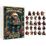 Calendrier de l'avent d�coratif en acrylique 2d 2025 ? pendentif calendrier de l'avent singe de 24 jours, ...