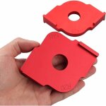 Calibres d'angle, lot de 2 gabarits de d�fonceuse d'angle mod�les de routeur de gabarit pour outil de ...