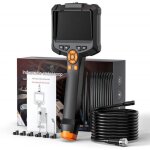 Cam�ra endoscopique � double objectif, 1080p hd cam�ra d'inspection avec �cran ips 4, 3 pouces, camera ...