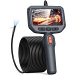 Cam�ra endoscopique double objectif, �cran ips 4, 3'' endoscope portatif, endoscope camera 1080p 8mm, ...