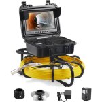 Mophorn - camera deinspection des canalisations 9  720p, cable de 165 pieds 50 m camera endoscopique ...