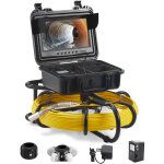 Mophorn - vevor camera inspection canalisation 70 m camera endoscopique drain ecran 9'' avec enregistreur ...