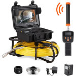 Camera inspection canalisation avec localisateur 512 hz endoscope drain 91, 5 m ecran 9'' enregistreur ...