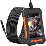 Cam�ra d'inspection endoscopique snake 1080p hd, �cran lcd 4, 3 , 8 mm, �tanche ip67, c�ble de 2 m