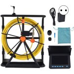 Jeffergarden - camra d'inspection de tuyau de 4, 3 pouces avec 6 lumires led camra endoscope de vidange ...