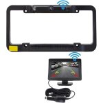 Cam�ra de recul sans fil � �nergie solaire for voiture am�ricaine, cadre de plaque d'immatriculation ...