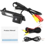 Sjlerst cam�ra de vue arri�re hd ccd ip68 170 degr�s pour plaque d'immatriculation lumi�re convient pour ...