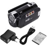 Cam�scope num�rique hd avec zoom 16x - enregistrement full hd 1080p - cam�ra vid�o compacte (noir, mod�le ...