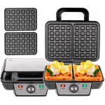 Camry cr3046 gaufrier professionnel pour 2 gaufres belges �paisses, plaques antiadh�sives 1600w noir ...