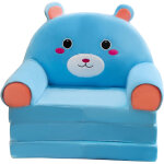Canap� - lit pliable pour enfants, chaise longue pliable pour chambre d'enfant (bleu)