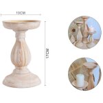 Candelabre bougeoir effet vintage beige bougeoir 10x17 objet de no�l