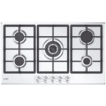 Candy moderna chg93wx / 1 plaque de cuisson encastrable en acier inoxydable 86 cm gaz 5 feux