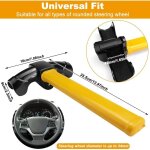 Canne antivol voiture verrouillage de volant barre de volant antivol de s�curit� universelle voiture ...