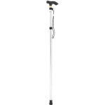 Canne de marche t�lescopique en alliage d'aluminium l�ger pour randonn�e et montagne (argent)
