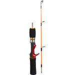 Canne � p�che glace 52cm deux sections trois anneaux guide fibre frp accessoire