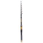 Canne de p�che mer t�lescopique 2. 4m portable l�g�re en carbone avec anneaux c�ramique