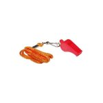 Cao - sifflet avec cordon pvc rouge Cao - sifflet avec cordon pvc rouge