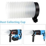 Caoutchouc perceuse �lectrique poussi�re collecteur housse, r�glable marteau, universel maillet tasse ...