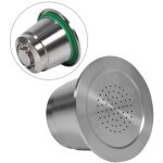 Capsule de caf� r�utilisable rechargeable d'acier inoxydable compatible pour la machine de caf� de
