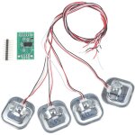 Capteur de poids, cellule de 4 pi�ces, jauge de contrainte demi - pont 50 kg / 100 kg / 200 kg, module ...