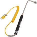Capteur de temp�rature en acier sonde de thermocouple de surface de thermocouple de type k avec poign�e ...
