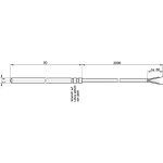 Capteur de temp�rature enda k1 - pt100 - s - 6x50 - 2m - 2l sonde pt100 plage de mesure de temp�rature ...