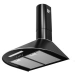 Hotte casquette maan mix 3 50 noire ? d�bit d'air 310 m� / h ? bande led int�gr�e ? design moderne pour ...