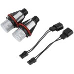 Phares led pour voiture, ampoules de phare 6000k blancs, anneau led 20w compatible bmw x5 e39 e60 e63 ...