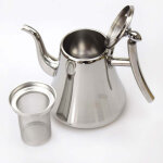 Carafe � eau froide avec infuseur int�gr� en acier inoxydable, r�utilisable, boisson maison ? 1, 8 l