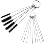 Carbone dirt cleaner outils de nettoyage kits, 10 aiguilles de nettoyage + 5 brosses de tube en nylon ...