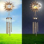 Carillon a vent exterieur 5 tube carillon a vent carillon � vent sun pour jardin ext�rieur d�coration ...