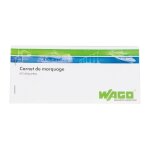 Carnet de marquage de c�ble wago 60 �tiquettes auto - prot�g�es