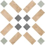 Carrelage carreaux de ciment capital orange dublin 15x15 cm