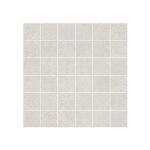 Carrelage gr�s c�rame effet b�ton brut chicago mosa�que 5x5 cm blanc - naturel - bo�te de 0. 45 m2 - ...