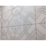 Carrelage gr�s c�rame effet carreau de ciment alhambra arena 25x25cm 25x25 cm taupe - mat - bo�te de ...