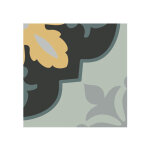 Carrelage grs crame effet carreau de ciment rosace 15x15 cm rosace night - - bote de 0. 50 m2