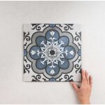 Ape - carrelage imitation carreaux de ciment fleur 15x15 (0, 59m2) madeleine - les carreaux de jean