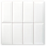 Carrelage mur ceramic connection white mate 7, 5x15 cm