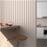 Carrelage mural faence effet graphique dome 20x6. 5cm dome out 20x6. 5cm taupe - brillant / poli - bote ...