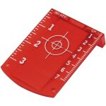 Carte cible laser plaque de carte cible laser de sol magn�tique rouge pour niveau laser - flt20r