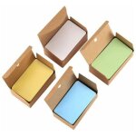 Cartes vierges, papier d'�tiquettes kraft color�, cartes m�moire cadeau doodle avec texte de bricolage, ...