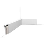 Orac - carton complet de 40 m�tres lin�aires plinthes sx171 - ral9003 - l 200 x h 10 x l 2, 2 cm decor ...