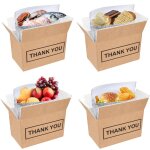 Carton isotherme en aluminium, carton pour cha�ne du froid express alimentaire, lot de 10, conservation ...